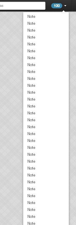 scrollable drop down forever