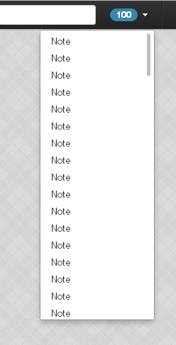 scrollable drop down no arrow