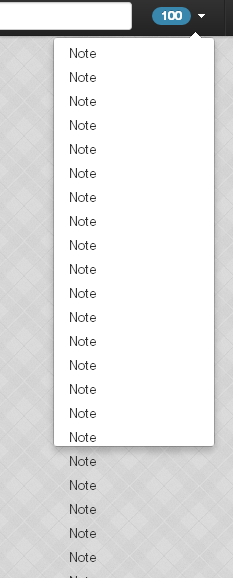 scrollable drop down overflow